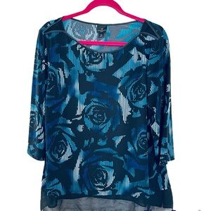 Worthington Women’s  p sleeve  3/4 blouse, size Petite XL